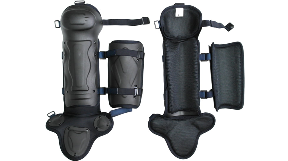 ExecDefense USA TURBO-X Riot Suit, Black &amp; Dark Navy Blue, Universal Size, TURBO-X