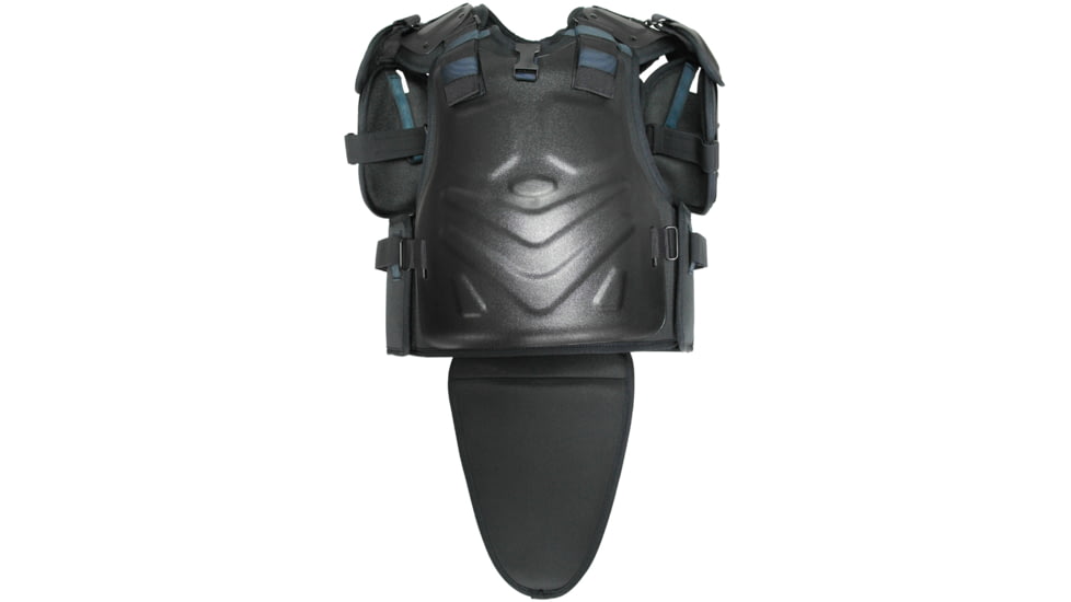 ExecDefense USA TURBO-X Riot Suit, Black &amp; Dark Navy Blue, Universal Size, TURBO-X