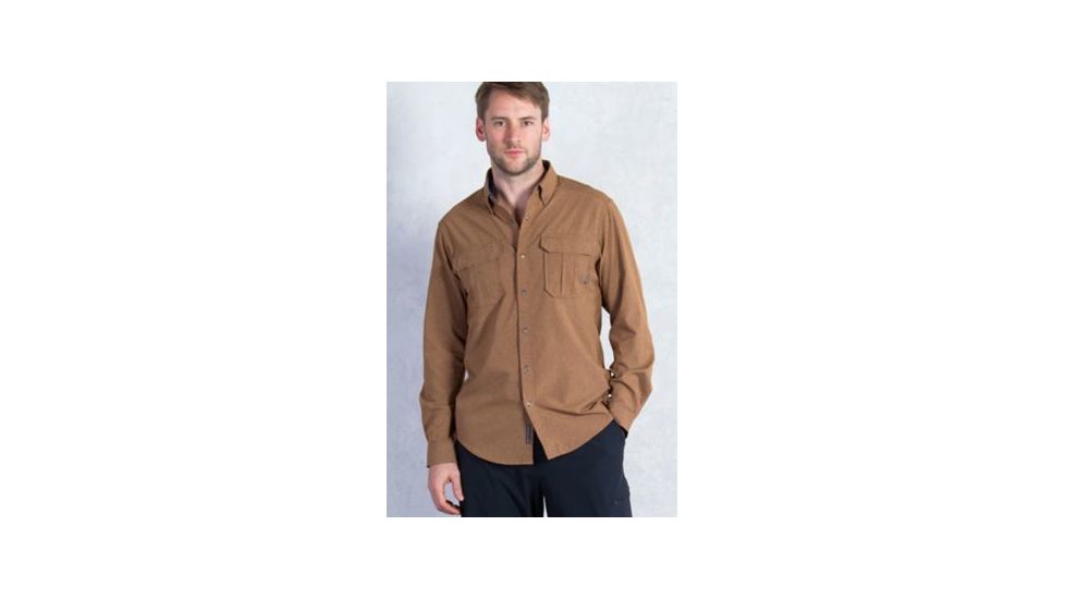 ExOfficio Air Space Long Sleeve Shirt - Mens, Toffee, Large 10012486-8672-L