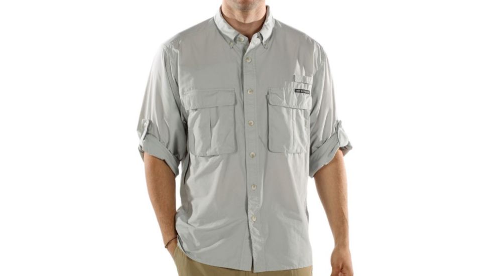 ExOfficio Air Strip Lite Long Sleeve Clearance - Men's - Men's-Oyster-Medium