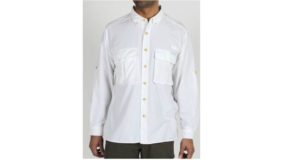 ExOfficio Air Strip Lite Long Sleeve Clearance - Men's - White M