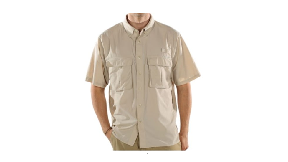 ExOfficio Air Strip Lite S/S Clearance - Men's-Bone-Small