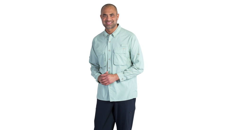 ExOfficio Air Strip Long Sleeve - Men's, Bonsai, Large, 1001-2035-Bonsai-L