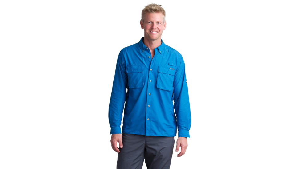 ExOfficio Air Strip Long Sleeve - Men's, Regatta, Large, 1001-2035-Regatta-L