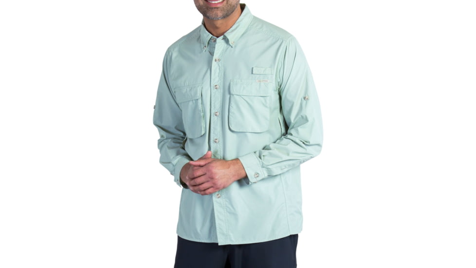 ExOfficio Air Strip Long Sleeve Shirt - Men's, Desert Sage, Large, 10012035-6483-L