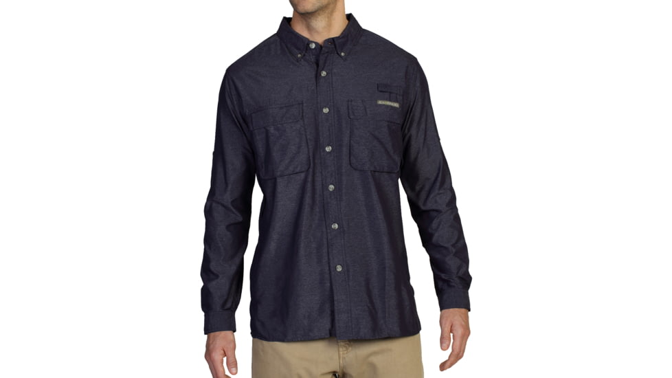 ExOfficio Air Strip Long Sleeve Shirt - Men's, Evening, Small, 10012035-5902-S