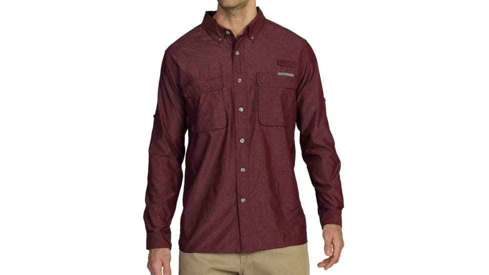 ExOfficio Air Strip Long Sleeve Shirt - Men's, Baroque, Small, 10012035-4876-S