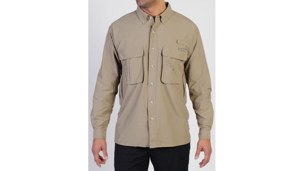 ExOfficio Air Strip Long Sleeve Shirt - Men's, Walnut, Medium, 10012035-8325-M