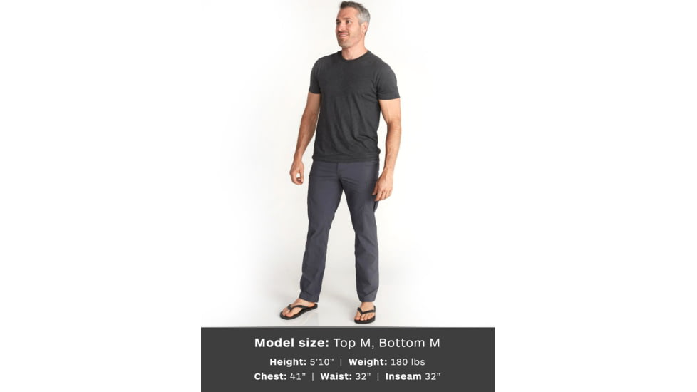 ExOfficio Amphi Pant - Mens, Steel Onyx, 30, 1021-3315-9352-30