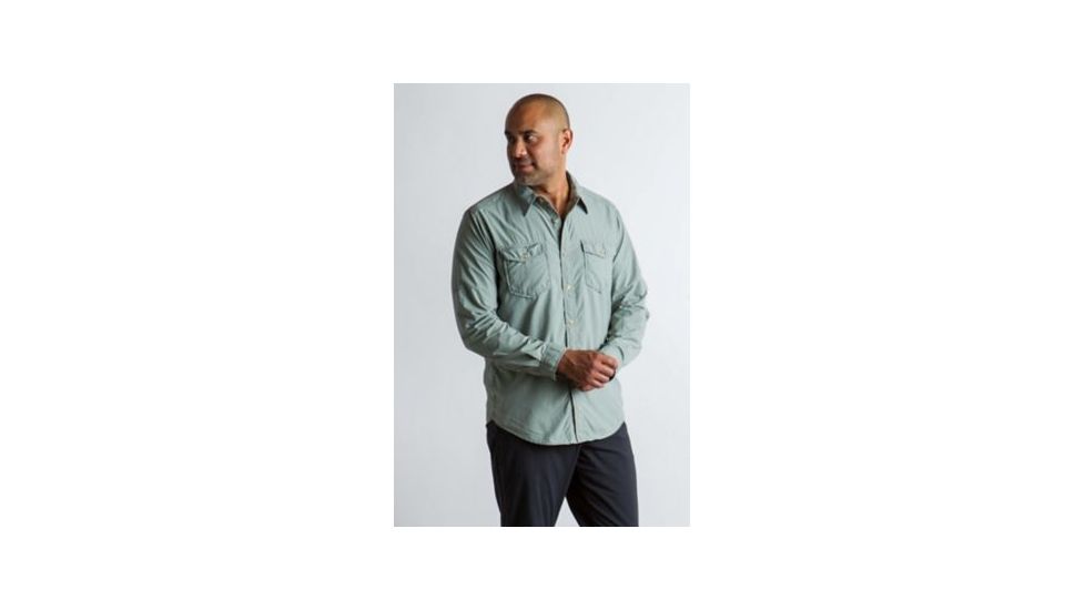 ExOfficio BA Chios Long Sleeve Shirt Men's, Dusty Sage, XL 11013150-6800_XL