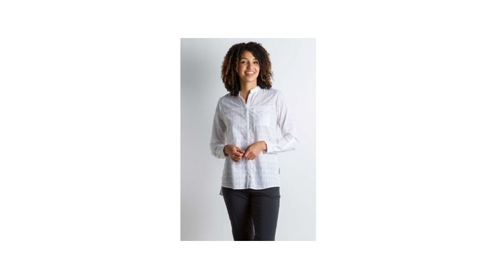 ExOfficio BA Collette Long Sleeve Shirt Women's, White, S 21013075-1000_S