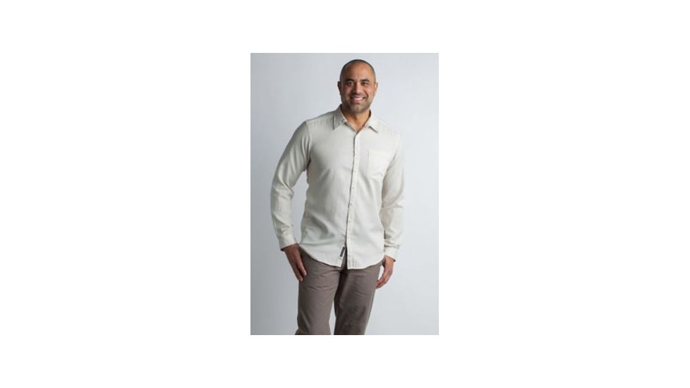 ExOfficio BA Corfu Long Sleeve Shirt Men's, Lt Stone, M 11012915-8209_M