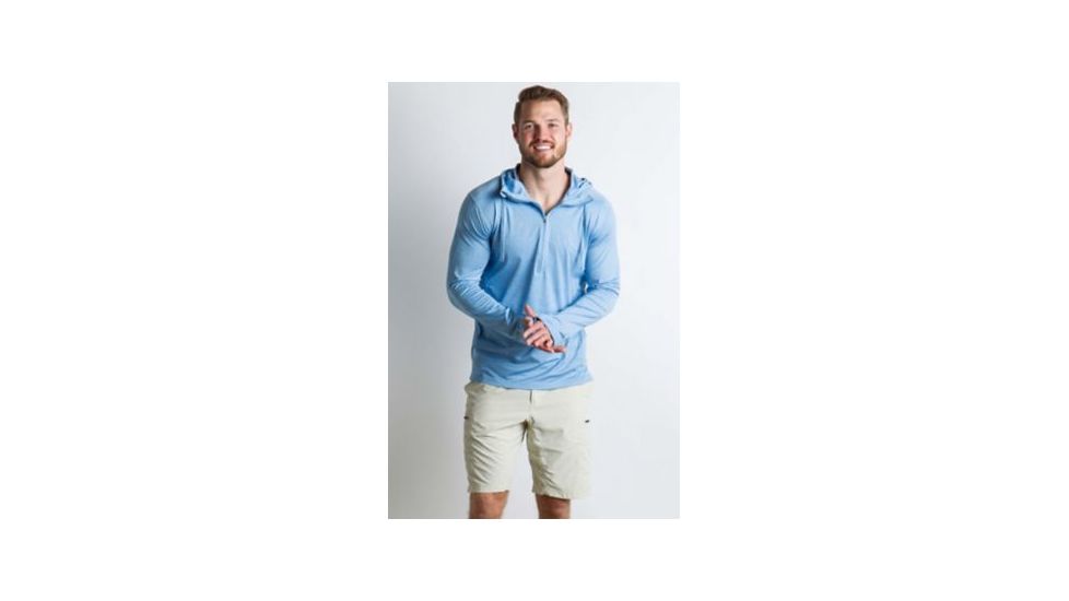 ExOfficio BA Sol Cool Hoody Men's, Silverlake, M 11113125-5280_M