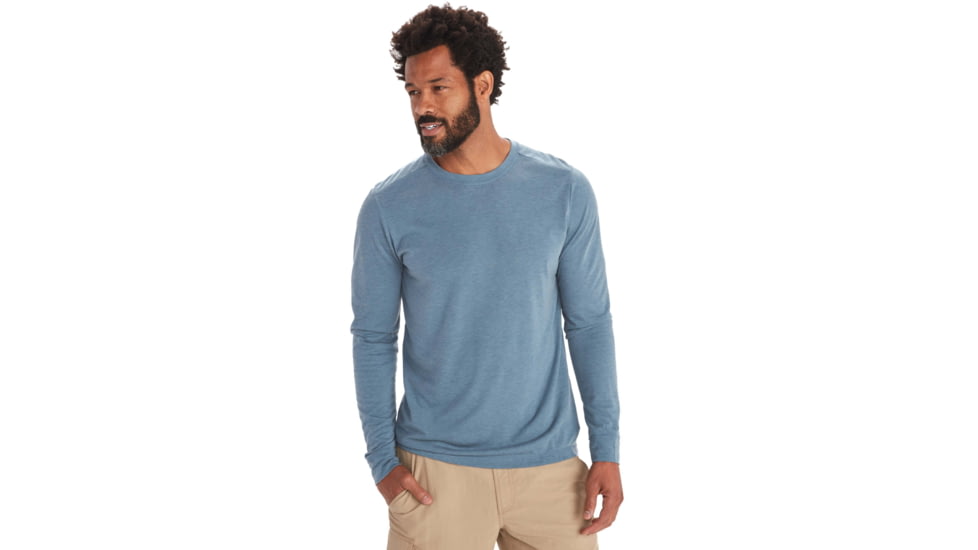ExOfficio BA Solaro Long Sleeve - Mens, Steel Blue, S, E12505-18904-Steel Blue-S