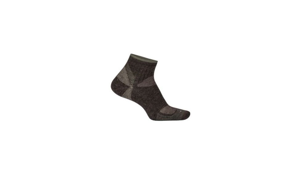 ExOfficio BA Sotice Canyon Qtr Sock Men's, Cigar Heather, L/XL 31553135-8337_L/XL