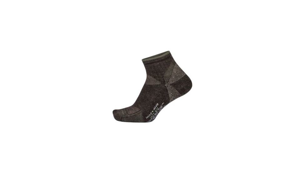 ExOfficio BA Sotice Canyon Qtr Sock Men's, Cigar Heather, L/XL 31553135-8337_L/XL