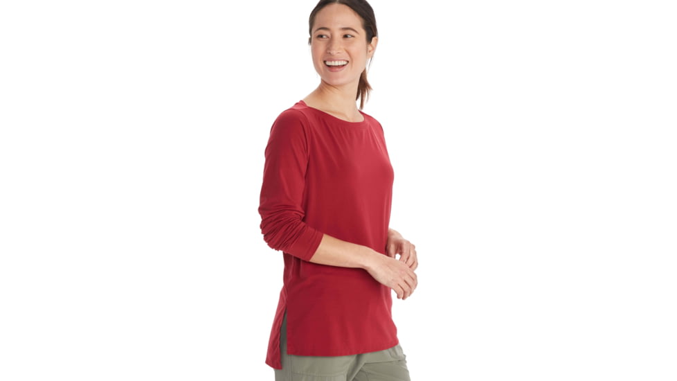 ExOfficio BA Wanderlux Long Sleeve Crew - Womens, Rhubarb, L, E12445-20109-Rhubarb-L