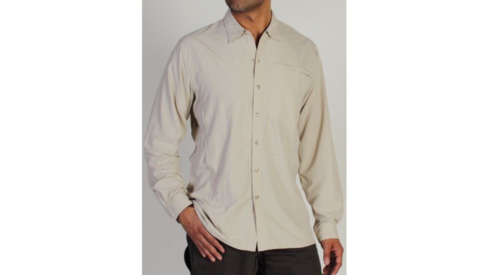 ExOfficio BugsAway Breezr Shirt - Mens-Bone-Small
