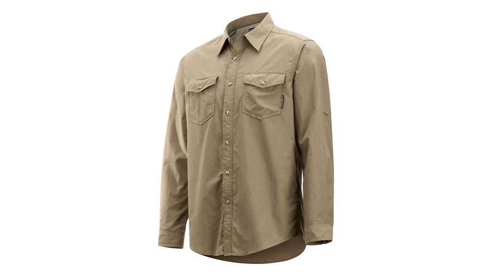 ExOfficio BugsAway Chios Long Sleeve - Men's, Walnut, Small, 1101-3150-Walnut-S