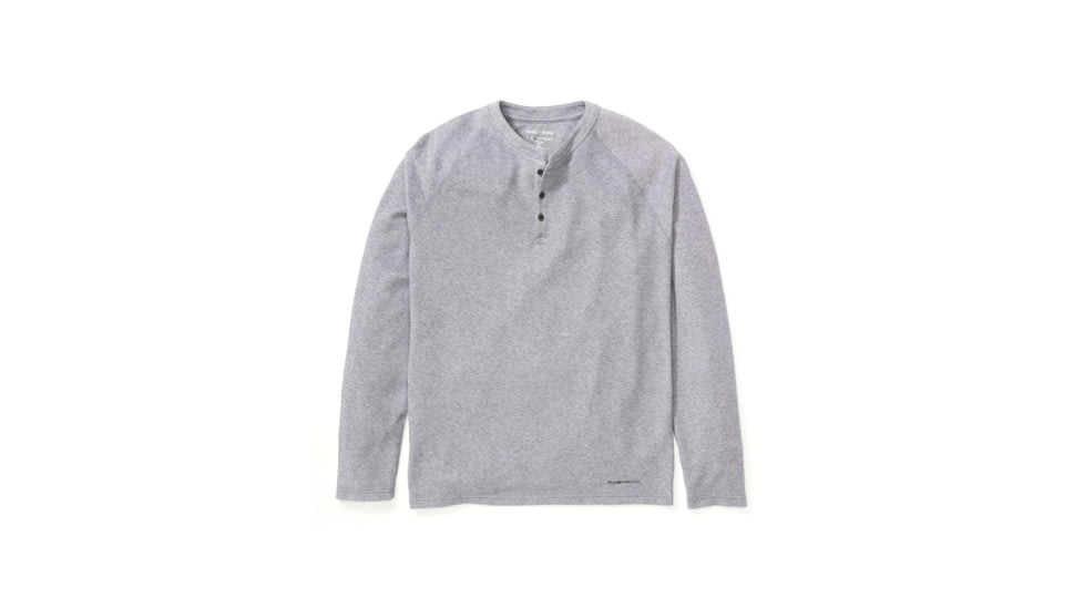 ExOfficio BugsAway Coledale Henley Long Sleeve - Mens, Dark Steel, Extra Large, 1111-8094-9361-XL