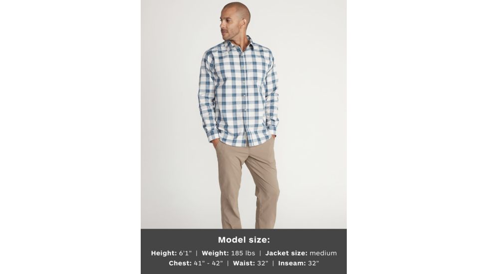 ExOfficio Bugsaway Covas Long Sleeve Top - Mens, Blue Bell, Medium, 1101-3261-5454-M