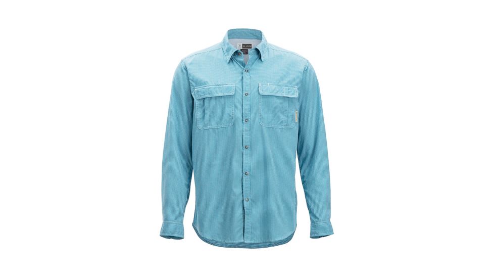 ExOfficio BugsAway Halo Check Long Sleeve - Men's, Dk Navy Check, Medium, 1101-2856-Dk Navy Check-M