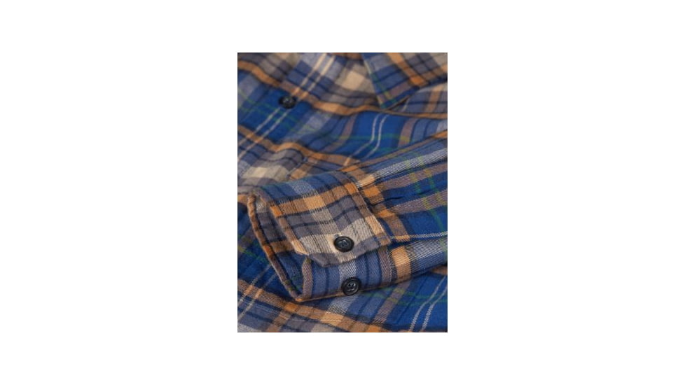 ExOfficio BugsAway Redding Midweight Flannel Long Sleeve - Mens, Navy, Extra Large, 1101-3352-5600-XL