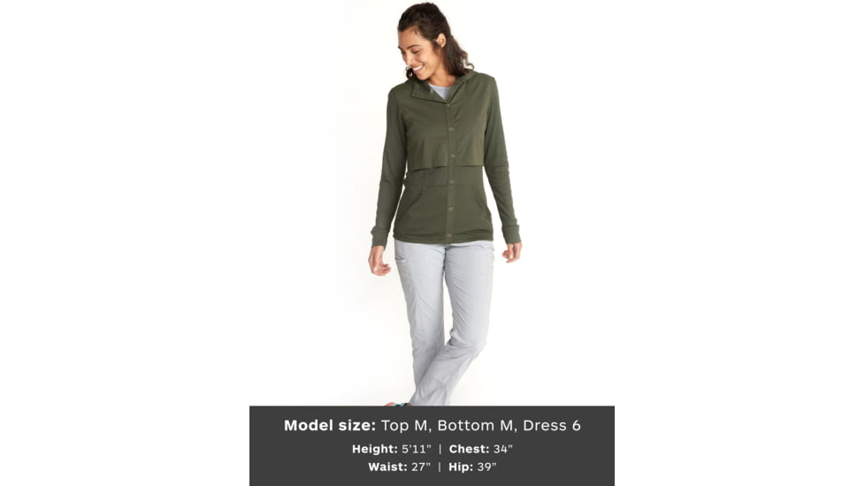 ExOfficio BugsAway Tecopa Long Sleeve - Womens, Nori, Extra Large, 2101-3439-6801-XL