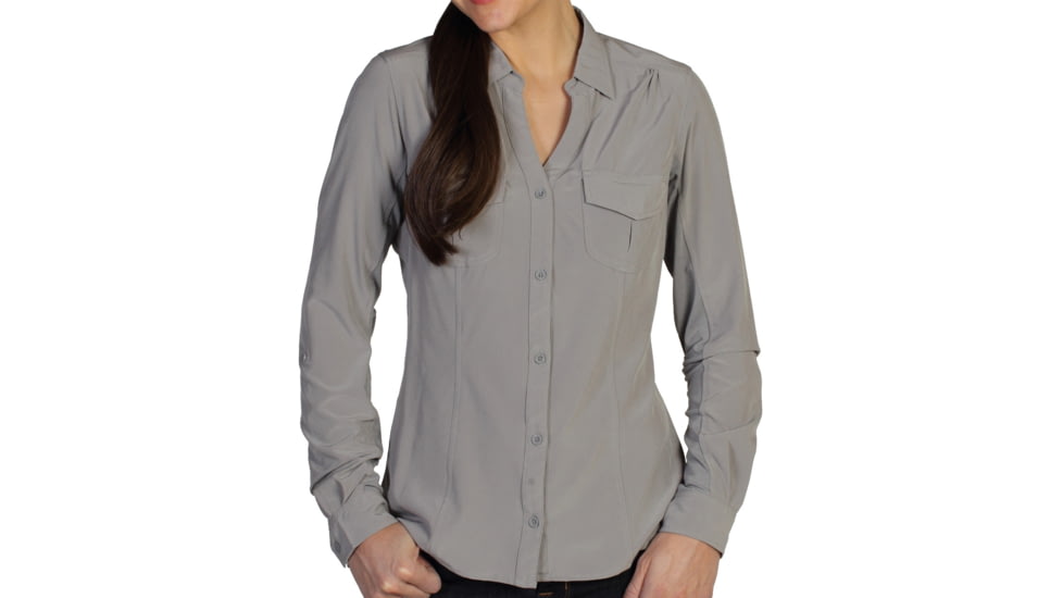 ExOfficio Camina Trek'r Shirt - Women's-Cement-Small