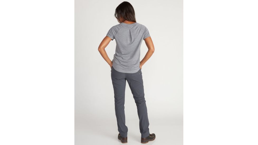 ExOfficio Demo, BA Caddis Short Sleeve Shirt - Womens, Carbon Heather, Medium, 2111-3370-CARBHTHR-M-DM