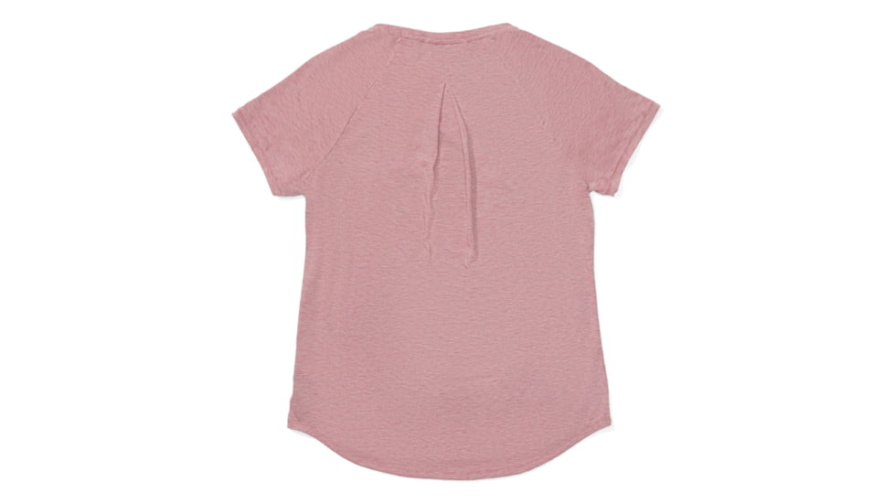 ExOfficio Demo, BA Caddis Short Sleeve Shirt - Womens, Vineyard Heather, Medium, 2111-3370-VNRDHTHR-M-DM