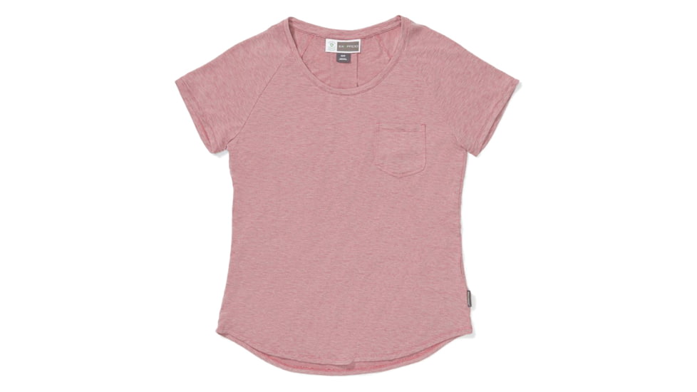 ExOfficio Demo, BA Caddis Short Sleeve Shirt - Womens, Vineyard Heather, Medium, 2111-3370-VNRDHTHR-M-DM