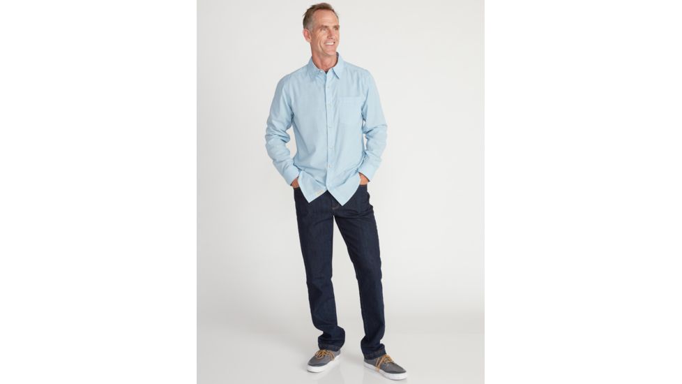 ExOfficio Demo, BA Corfu Long Sleeve Shirt - Men's, Aleutian, Medium, 1101-3345-Aleut-M-DM
