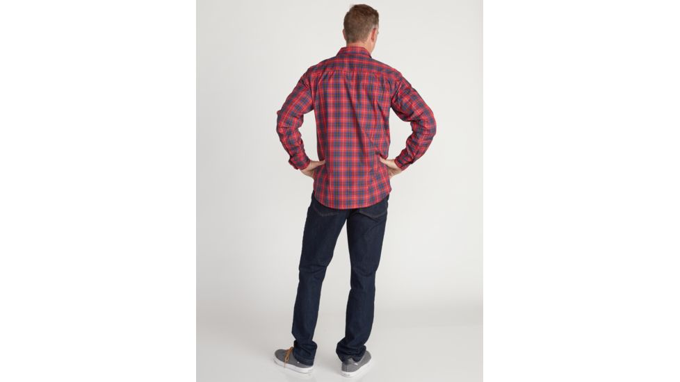 ExOfficio Demo, BA Covas Long Sleeve Shirt - Men's, Scarlet Sage, Medium, 1101-3261-SCRLTSAGE-M-DM