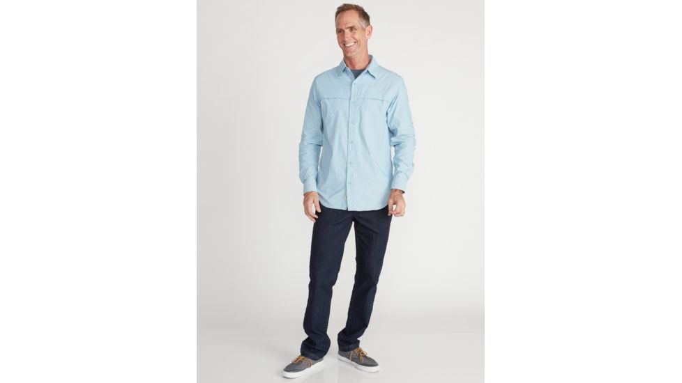 ExOfficio Demo, BA Gallatin Long Sleeve Shirt - Men's, Aleutian, Medium, 1101-3316-Aleut-M-DM
