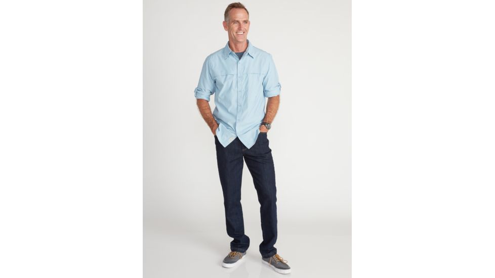 ExOfficio Demo, BA Gallatin Long Sleeve Shirt - Men's, Aleutian, Medium, 1101-3316-Aleut-M-DM