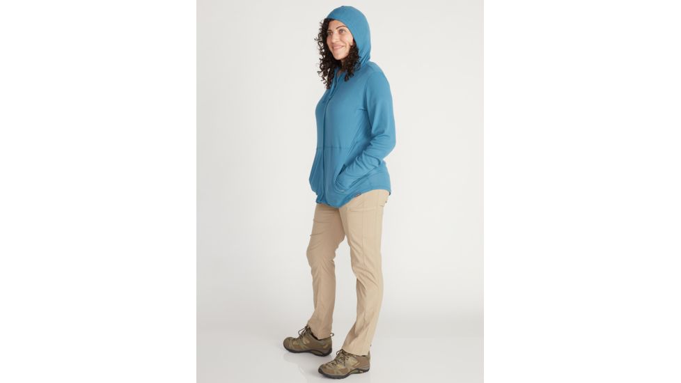 ExOfficio Demo, BA Lumen Full Zip Hoody - Women's, Atlantic, Medium, 2111-3285-ATLTIC-M-DM