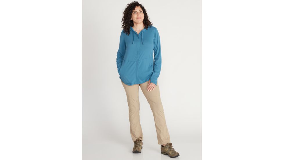 ExOfficio Demo, BA Lumen Full Zip Hoody - Women's, Atlantic, Medium, 2111-3285-ATLTIC-M-DM