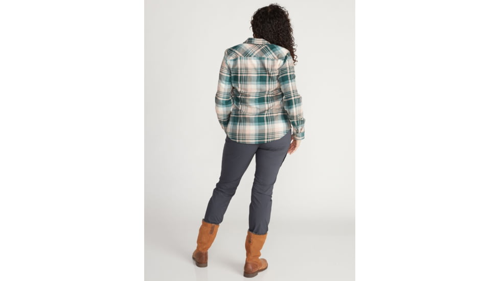 ExOfficio Demo, BA Redding Mdwt Flannel Long Sleeve - Womens, Ballet, Medium, 2101-3365-Ballet-M-DM