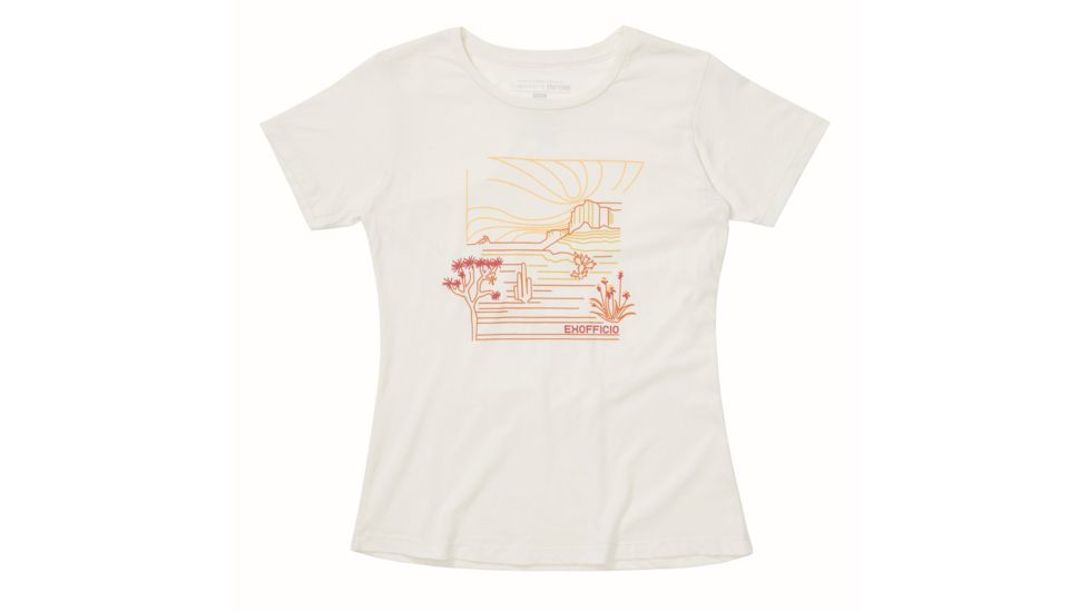 ExOfficio Demo, Escape Tee Short Sleeve Shirt - Women's, Vellum Heather, Medium, 2012-3363-VLMHTHR-M-DM