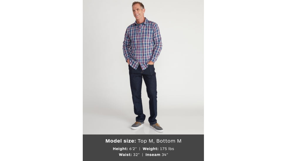 ExOfficio Demo, Estacado Long Sleeve Shirt - Mens, Admiral Blue, Medium, 1001-3246-AdmBl-M-DM