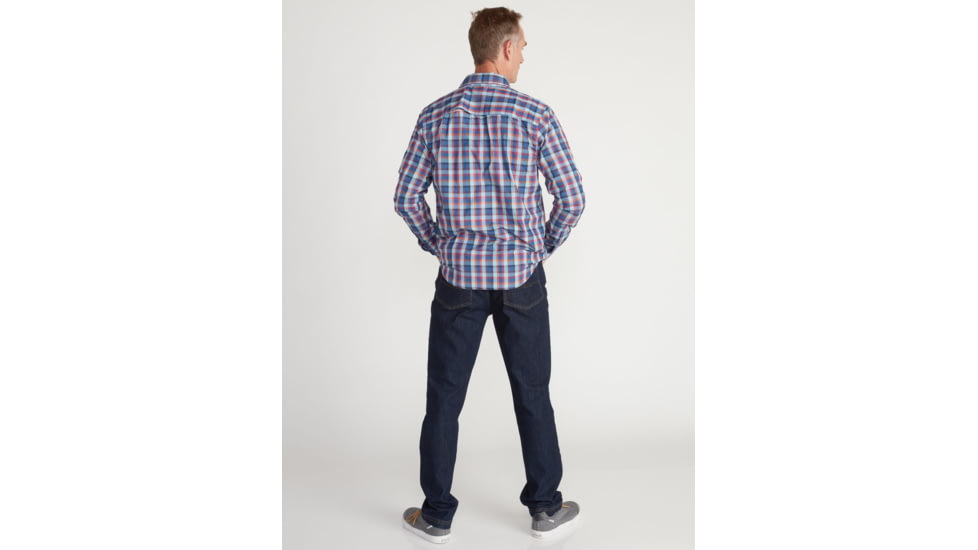ExOfficio Demo, Estacado Long Sleeve Shirt - Mens, Admiral Blue, Medium, 1001-3246-AdmBl-M-DM