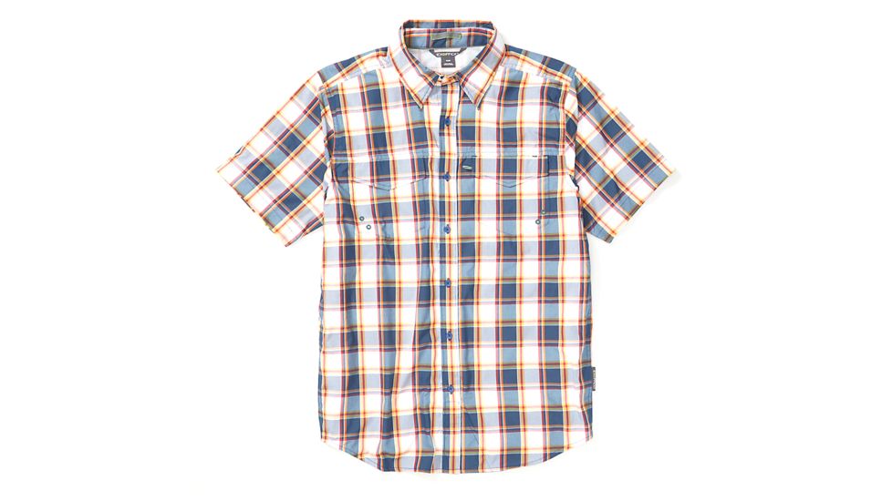 ExOfficio Demo, Estacado Short Sleeve Shirt - Men's, Admiral Blue, Medium, 1002-3249-AdmBl-M-DM