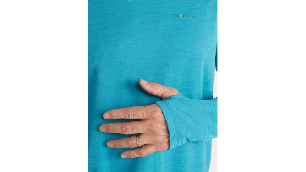 ExOfficio Demo, Hyalite Long Sleeve Shirt - Mens, Algiers Blue, Medium, 1011-3252-AlgiersBl-M-DM