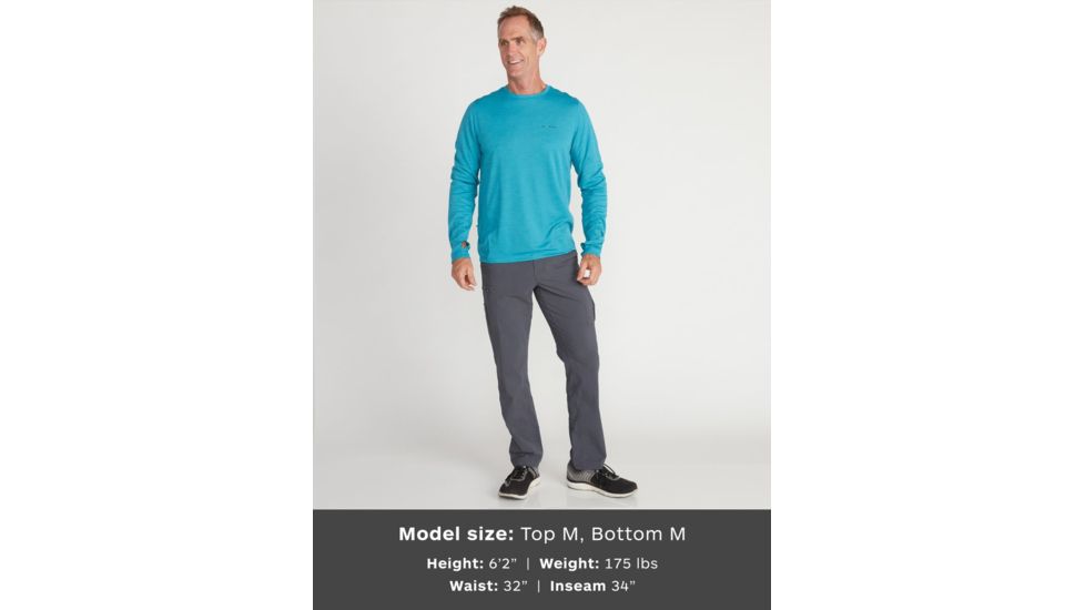 ExOfficio Demo, Hyalite Long Sleeve Shirt - Mens, Algiers Blue, Medium, 1011-3252-AlgiersBl-M-DM