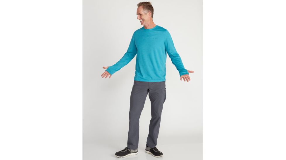 ExOfficio Demo, Hyalite Long Sleeve Shirt - Mens, Algiers Blue, Medium, 1011-3252-AlgiersBl-M-DM
