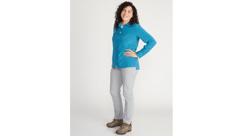 ExOfficio Demo, Kizmet Long Sleeve Shirt - Women's, Atlantic, Medium, 2001-3197-ATLTIC-M-DM