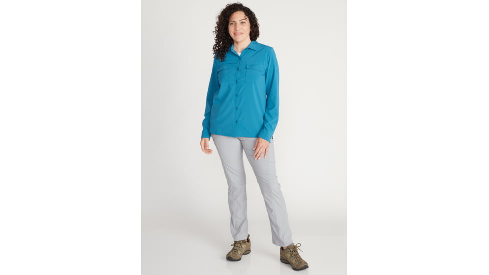ExOfficio Demo, Kizmet Long Sleeve Shirt - Women's, Atlantic, Medium, 2001-3197-ATLTIC-M-DM