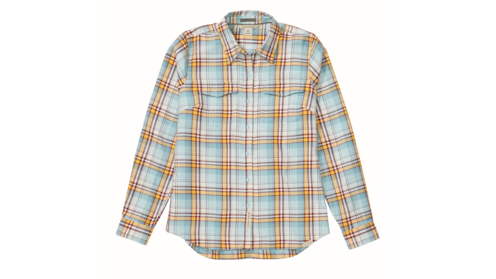 ExOfficio Demo, Madison Midwght Flannel Long Sleeve - Women's, Corydalis Blue, Medium, 2001-3358-CRDALSBL-M-DM