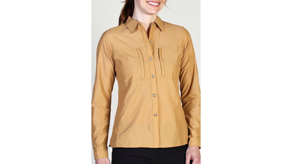 ExOfficio Dryflylite Long Sleeve Shirt - Women's-Chai-X-Small